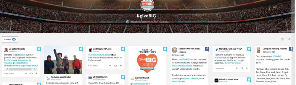 Graphic of Give BIG tagboard