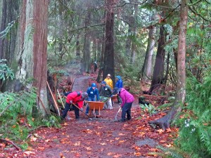 Photo of volunteers at Sehmel Homestead Park